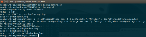 attingo datenrettung zimbra accounts backup tar gz
