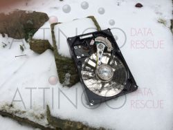 Festplatte im Schnee