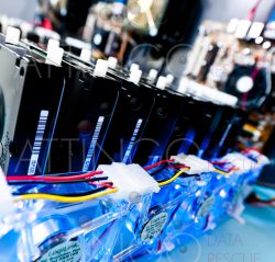 Festplatten workstation Nahaufnahme