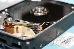 ID 205 HGST HUS726060ALA640 heads closeup